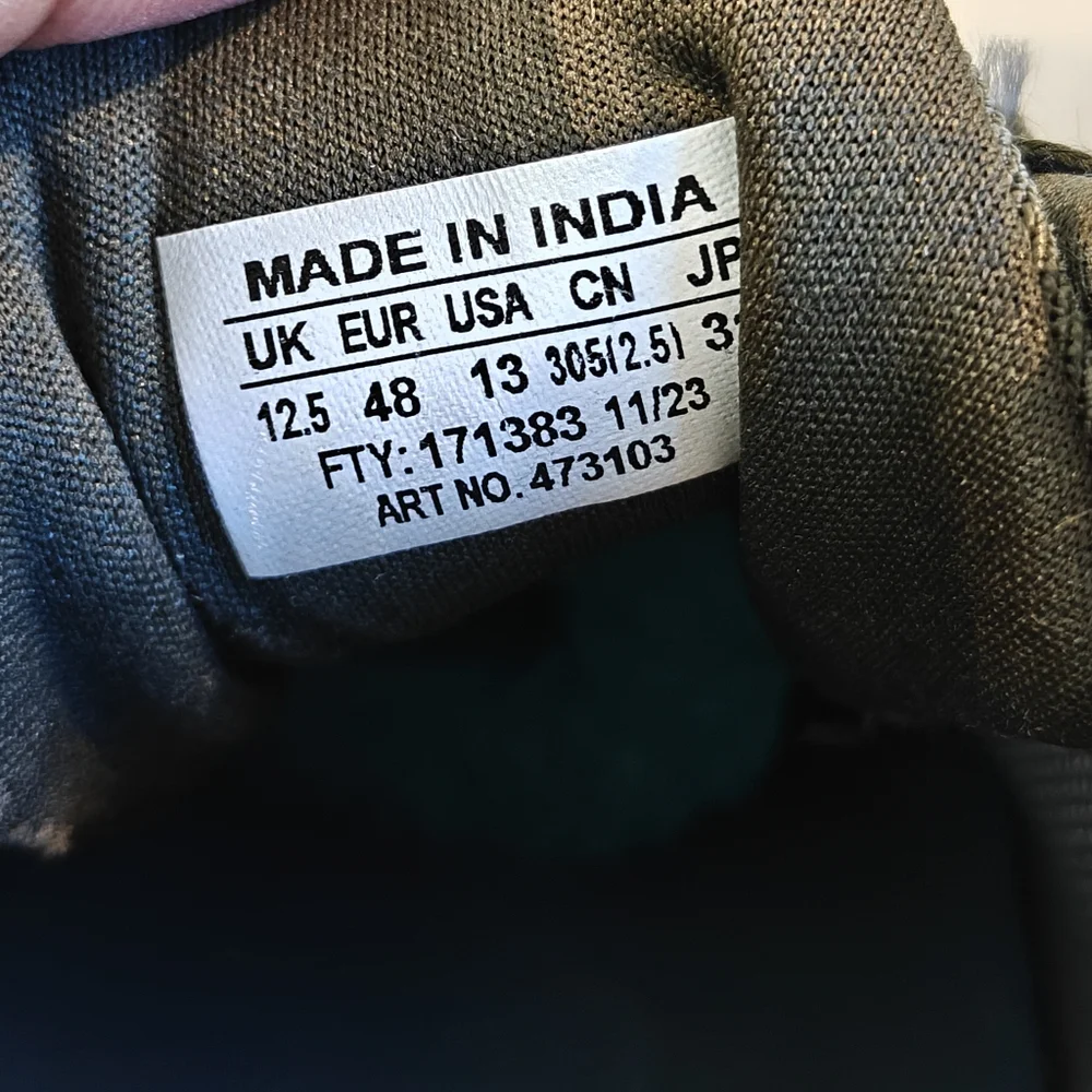 Salomon Alphacross 5 Gore-tex Trail Running Sneakers Lichen Green Olive Men's 13 - Picture 12 of 13